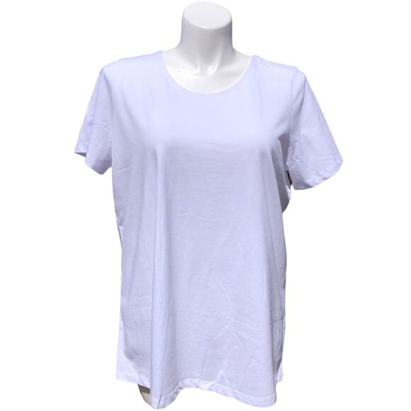 Roaman’s white cotton t-shirt size large size 18 20 - Picture 1 of 8